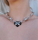 Hip Hop Thorns Love Necklace Metal Cold Wind Clavicle Chain