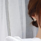14K Gold Plated Butterfly Zircon Earrings