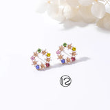 Crystal Flower Studs for Women