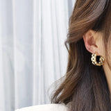 14K Real Zircon Earrings, Daily Wild Women's Jewelry