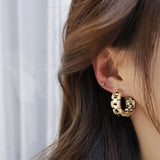 14K Real Zircon Earrings, Daily Wild Women's Jewelry