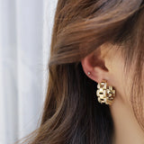 14K Real Zircon Earrings, Daily Wild Women's Jewelry