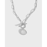Joker Crystal Buckle Chain Necklace Women