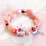 Small Fresh Square Flower Beads DIY Necklace Bracelet