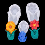 3D Floret Silica Gel Mold for Gypsum Car Aromatherapy Candle
