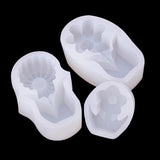 3D Floret Silica Gel Mold for Gypsum Car Aromatherapy Candle