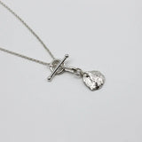 925 Pure Silver Special-Shaped Monoment Single Necklace Net Red Necklace