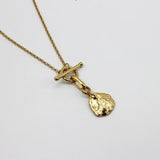 925 Pure Silver Special-Shaped Monoment Single Necklace Net Red Necklace