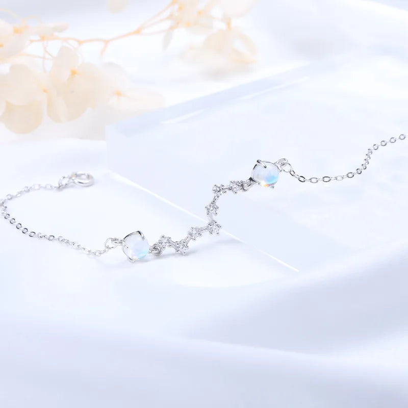 Moonstone Bracelet Zircon Inlaid Sweet Hand Jewelry