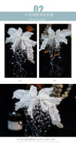 Sequins Bridal Hair Clips Crystal Tassel Wedding Hair Accessories
