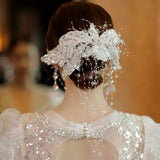Sequins Bridal Hair Clips Crystal Tassel Wedding Hair Accessories