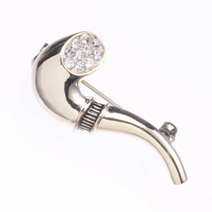Versatile Pipe Brooch Pin Japanese Suit Man