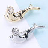 Versatile Pipe Brooch Pin Japanese Suit Man