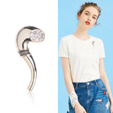 Versatile Pipe Brooch Pin Japanese Suit Man