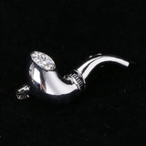 Versatile Pipe Brooch Pin Japanese Suit Man