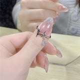 925 Sterling Silver Star Opening Ring for Girlfriend Birthday