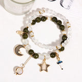Double Layer Crystal Beaded Bracelet for Women