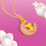 Korean Rabbit Star Pendant Necklace Clavicle Chain