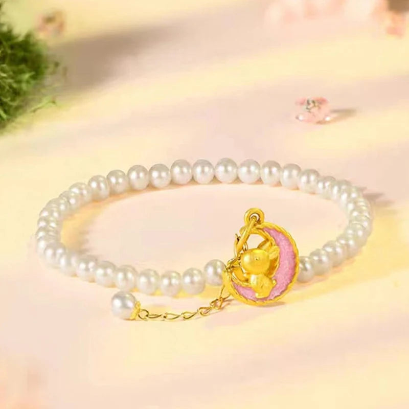 Korean Rabbit Star Pendant Necklace Clavicle Chain