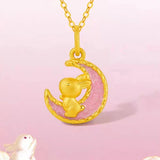 Korean Rabbit Star Pendant Necklace Clavicle Chain