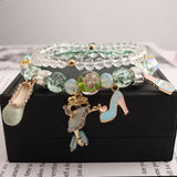 Crystal Butterfly Elastic Bracelet for Women