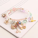 Crystal Butterfly Elastic Bracelet for Women