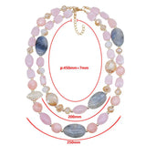 Double Candy Crystal Choker Necklace for Women