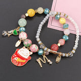 Crystal Lucky Cat Pendant Bracelet Women's Jewelry