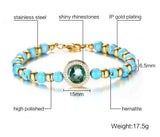 6.5MM Stainless Steel Rhinestone Hand String