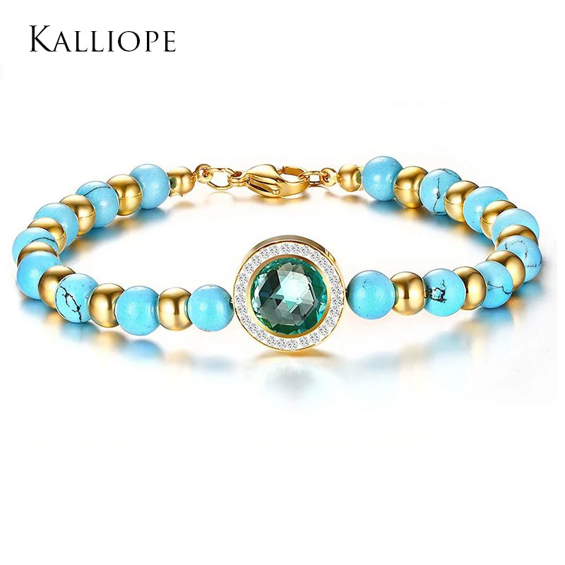 6.5MM Stainless Steel Rhinestone Hand String