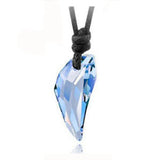 Wolf Tooth Crystal Pendant Short Necklace Jewelry