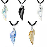 Wolf Tooth Crystal Pendant Short Necklace Jewelry
