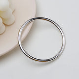 925 Sterling Silver Round Bangles Women Silver 925 Jewelry