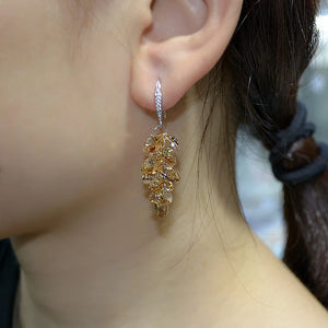 Crystal Tassel Earrings Long Jewelry for Women