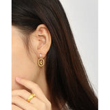 Tulip Flower S925 Silver Earrings 18K Gold-Plated