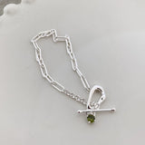 925 Sterling Silver Irregular Shaped Bracelet - Cold Wind Jewelry