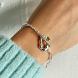 925 Sterling Silver Irregular Shaped Bracelet - Cold Wind Jewelry