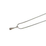 S925 Silver Drop-Shaped Snake Bone Chain Necklace