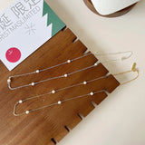 S925 Silver High-Grade Rice Grain Necklace for Women
