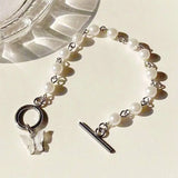 Fairy Butterfly Pearl Bracelet - Birthday Gift for Her