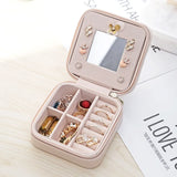 Travel Jewelry Box Portable Earrings Necklace Storage