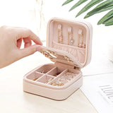 Travel Jewelry Box Portable Earrings Necklace Storage