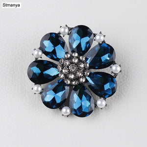 Crystal Bauhinia Brooch for Wedding Accessories
