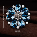 Crystal Bauhinia Brooch for Wedding Accessories