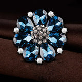Crystal Bauhinia Brooch for Wedding Accessories