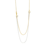 Double S925 Sterling Silver Necklace Clavicle Chain
