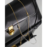 Double S925 Sterling Silver Necklace Clavicle Chain