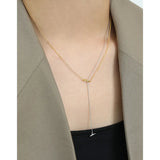 Double S925 Sterling Silver Necklace Clavicle Chain