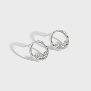 Minimalist Sterling Silver Beaded Earrings for Women