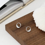 Minimalist Sterling Silver Beaded Earrings for Women